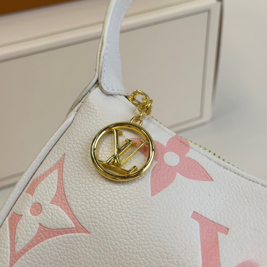Louis Vuitton Mini Moon Monogram Empreinte Shoulder Bag White Pink 21Cm M24108 - Image 6
