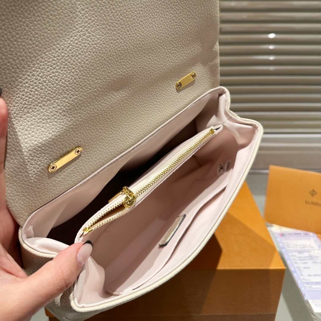 Louis Vuitton Madeleine BB Monogram Empreinte Handle Bag Beige Pink 25Cm - Image 8