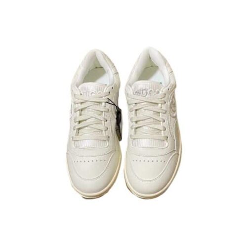 Gucci Interlocking G Leather Sneaker White