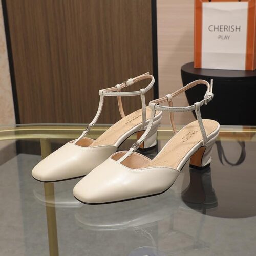 Alternative view of Gucci Women's Petite Leather Slingback Pump ‎White ‎723446 BKO00 9049