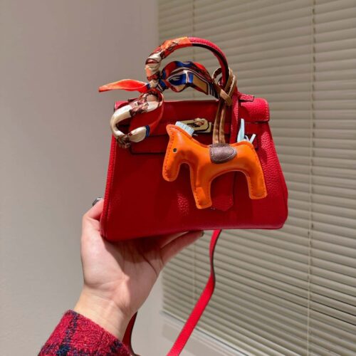 Alternative view of Hermes Kelly Mini Togo Espom Handbag Red 20Cm