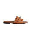 Hermes Giulia Sandals Smooth Leather Brown H231056Z A3360