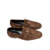 Hermes Paris Loafers Suede Brown H242899Z ABC390