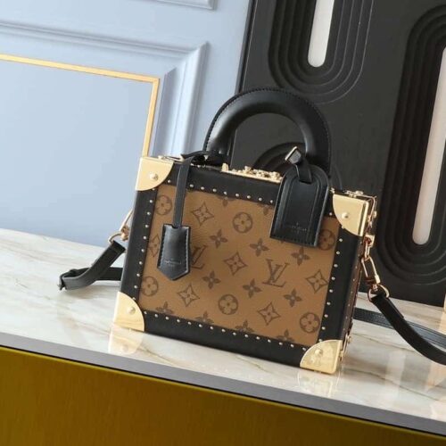 Alternative view of Louis Vuitton Petite Valise Small Monogram Reverse Canvas Top Handle Bag Brown 22cm M47164