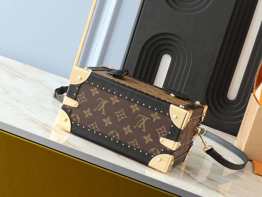 Louis Vuitton Petite Valise Small Monogram Reverse Canvas Top Handle Bag Brown 22cm M47164 - Image 4