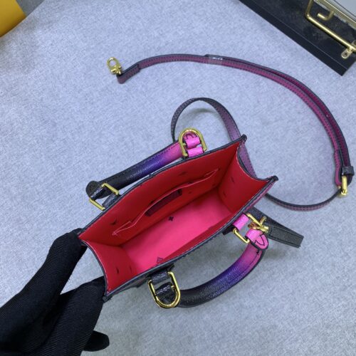 Alternative view of Louis Vuitton Petit Sac Plat Monogram Crossbody Bag Black And Pink 17Cm