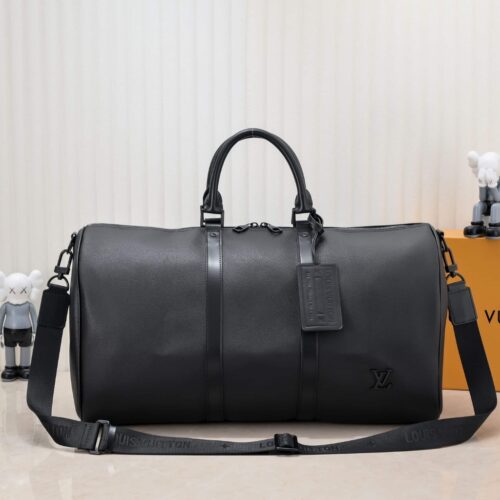 Alternative view of Louis Vuitton Keepall Bandouliére 50 LV Aerogram Black 50cm M21420
