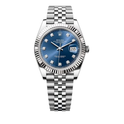 Rolex Datejust 41 Oyster Oystersteel White Gold And Navy Blue 41Mm 126334 0016