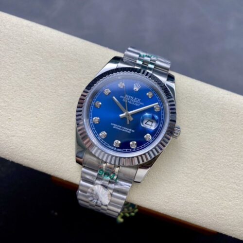 Alternative view of Rolex Datejust 41 Oyster Oystersteel White Gold And Navy Blue 41Mm 126334 0016