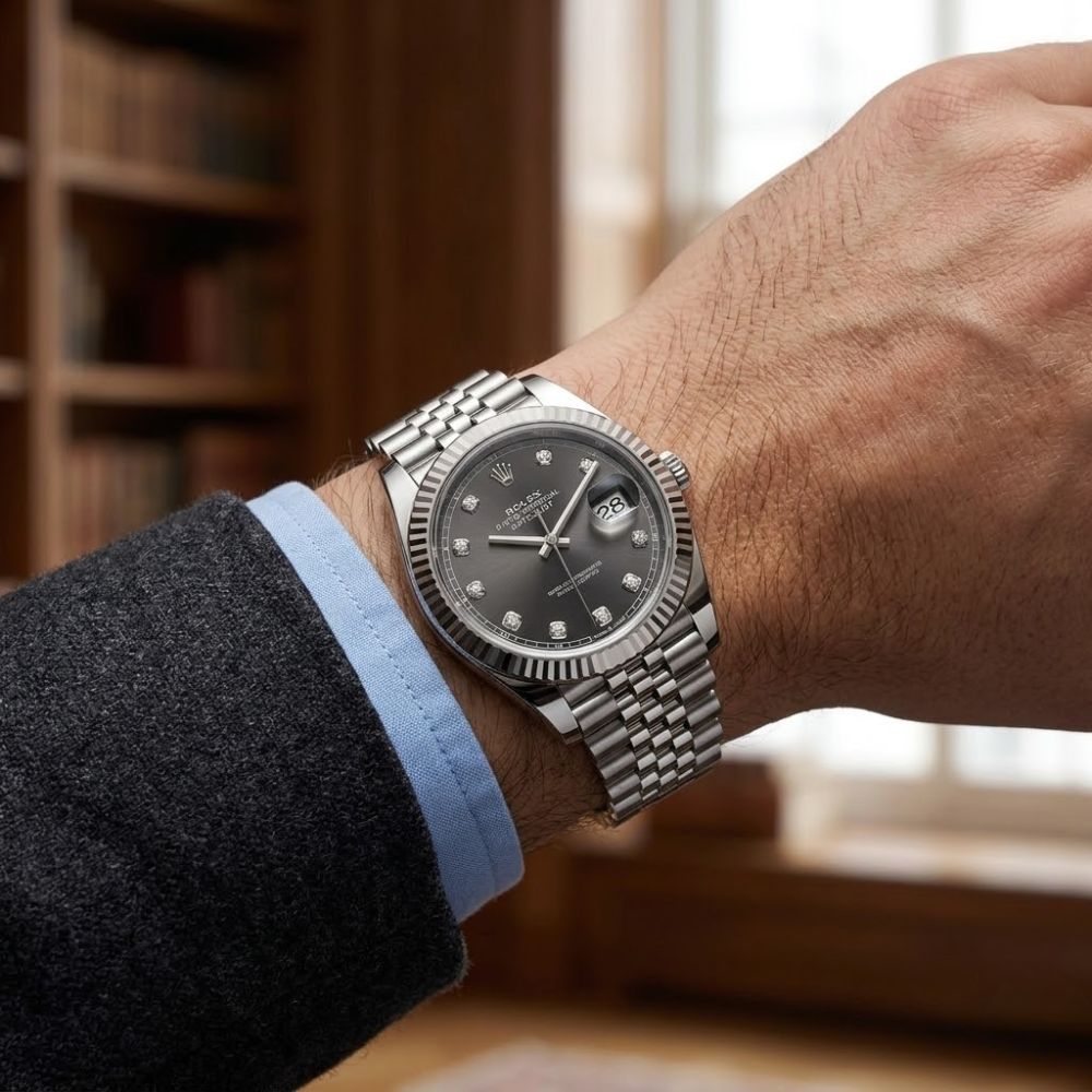 Rolex Datejust 41 Oyster Oystersteel White Gold And Black 41Mm 126333 0012 - Image 11