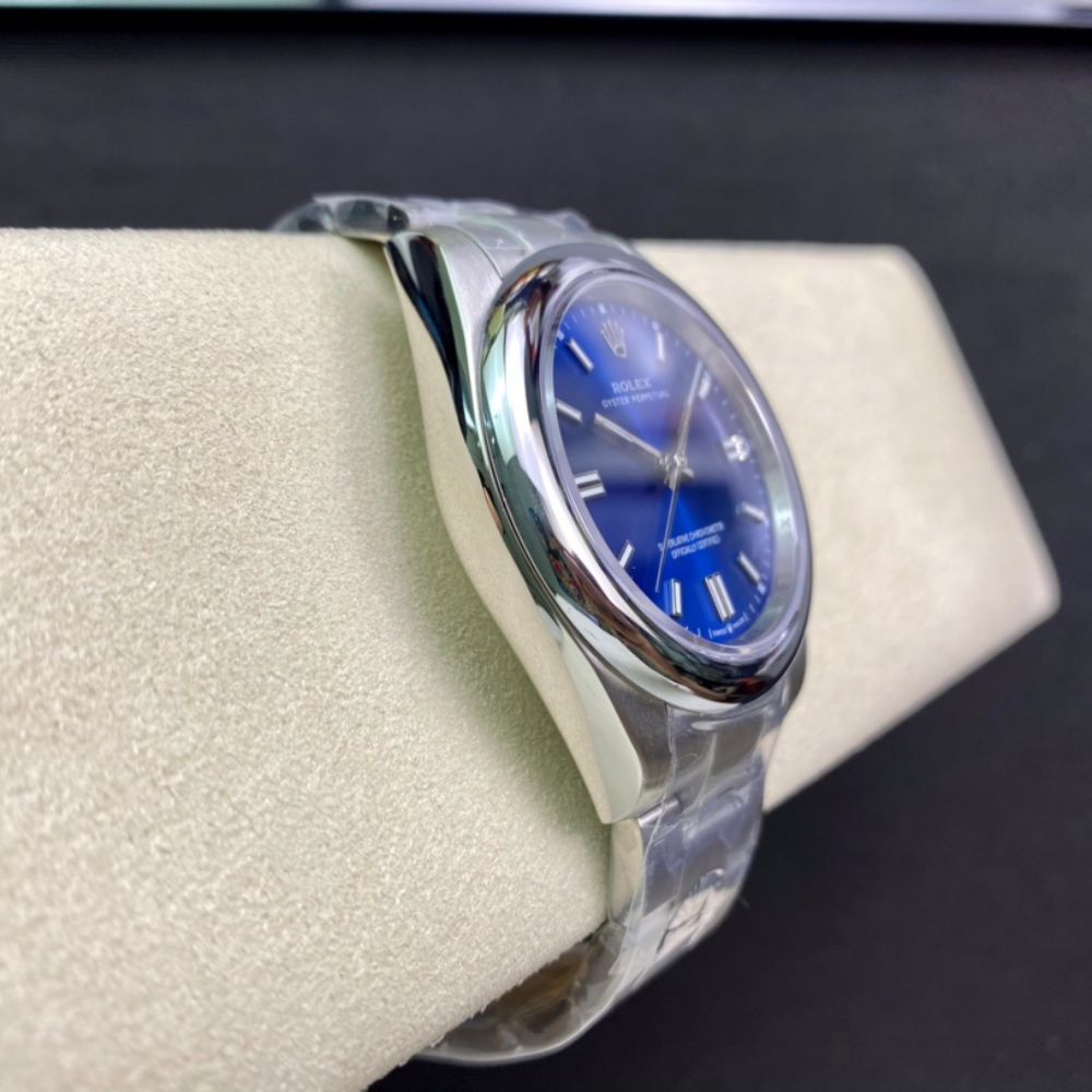 Rolex Oyster Perpetual Oyster Oystersteel White Gold And Navy Blue 40Mm 124300 0003 - Image 7