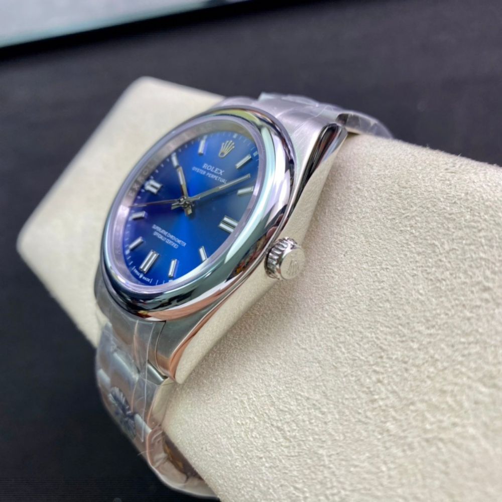 Rolex Oyster Perpetual Oyster Oystersteel White Gold And Navy Blue 40Mm 124300 0003 - Image 8