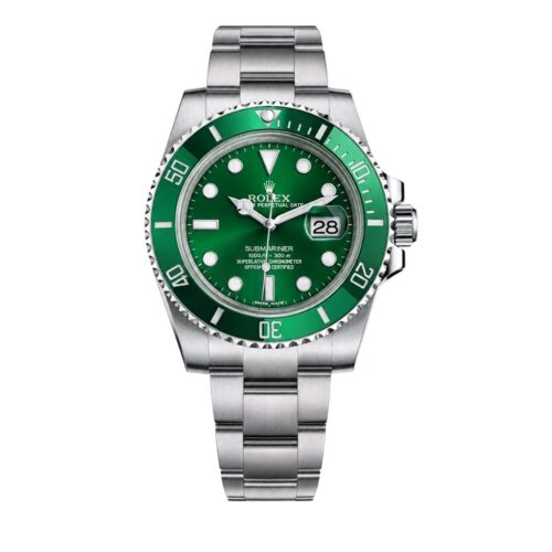 Rolex Submariner Date Oyster Oystersteel White Gold And Green 40Mm 116610Lv 0002