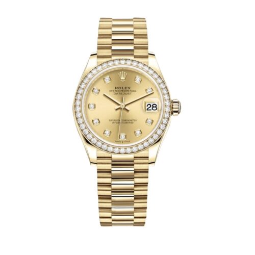 Rolex Lady Datejust Oyster Yellow Gold And Yellow 28Mm