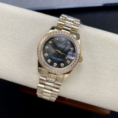 Alternative view of Rolex Lady Datejust 28 Oyster Oystersteel Yellow Gold And Black 28Mm