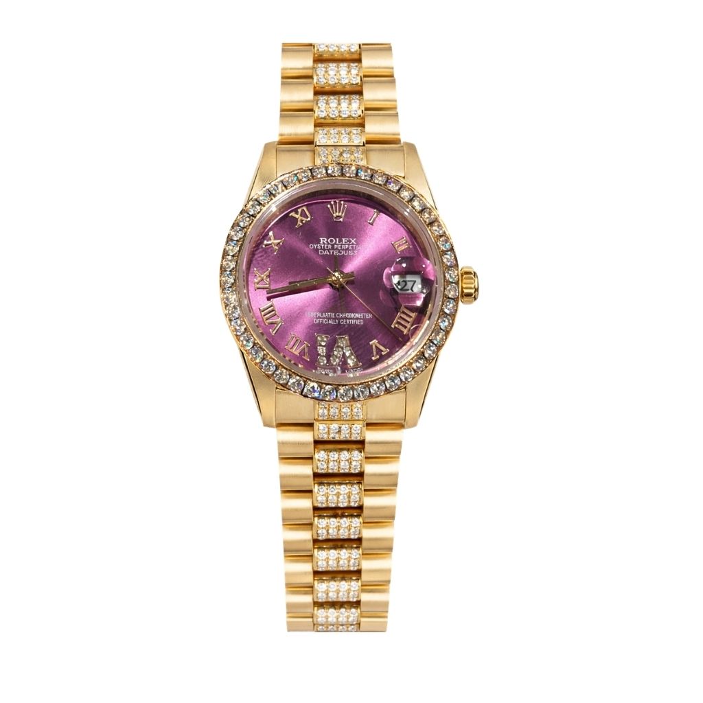 Rolex Datejust 31 Oyster Oystersteel Yellow Gold And Ice Purple 31Mm