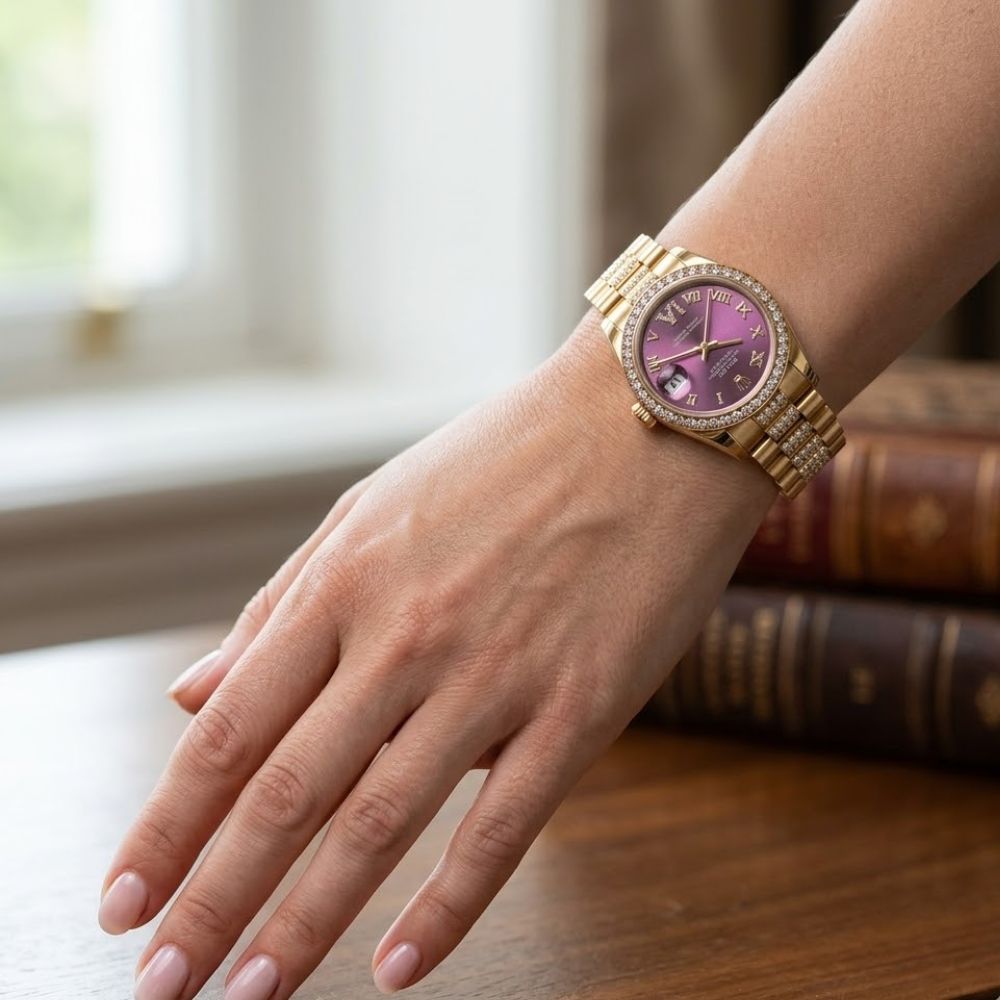 Rolex Datejust 31 Oyster Oystersteel Yellow Gold And Ice Purple 31Mm - Image 5