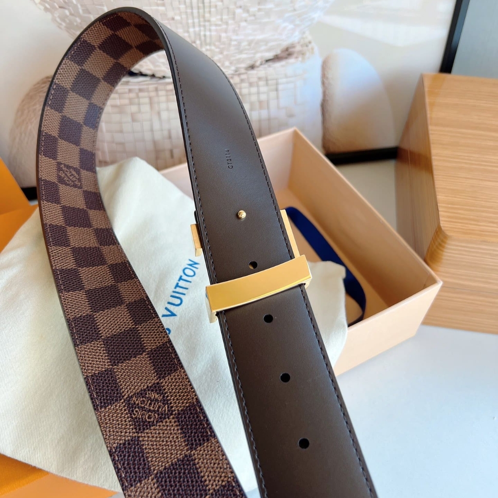 Louis Vuitton LV Iconic 25MM Reversible Belt Damier Ebene Canvas M0568U - Image 5