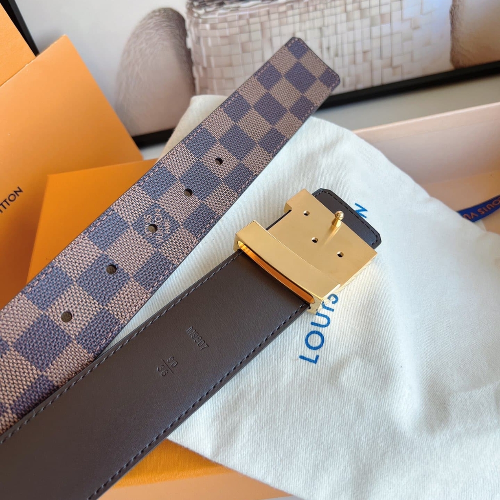 Louis Vuitton LV Iconic 25MM Reversible Belt Damier Ebene Canvas M0568U - Image 7