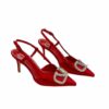 Valentino Garavani Vlogo Signature Patent Slingback Pump Red