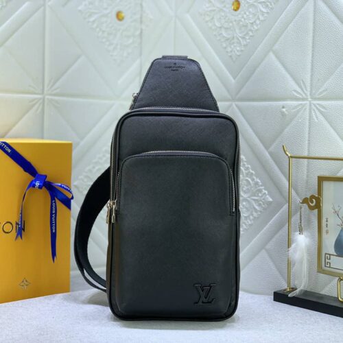 Alternative view of Louis Vuitton Avenue Slingbag Taiga Black 31Cm M30863