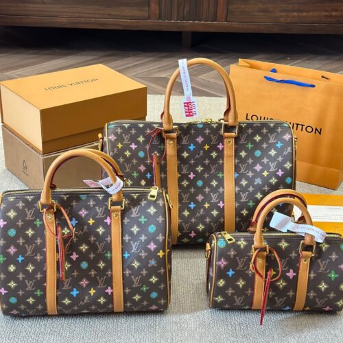 Alternative view of Louis Vuitton Keepall Bandoulière 50 Monogram Craggy Duffle Bag Chocolate 50Cm M24901