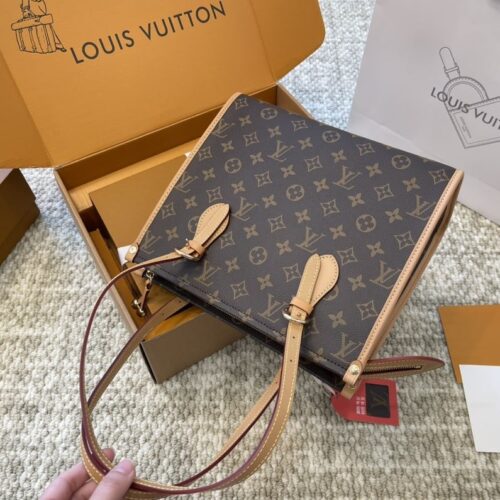 Alternative view of Louis Vuitton Popincourt Haut Monogram Canvas Tote Bag Brown 28Cm M40007