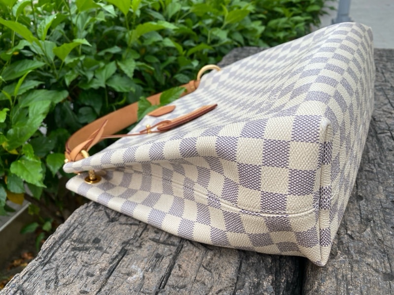Louis Vuitton Graceful PM Damier Azur Hobo Bag Pink 35Cm N42249 - Image 9