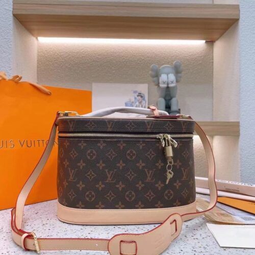 Alternative view of Louis Vuitton Nice BB Monogram Canvas Vanity Case Brown Beige 24Cm M44935