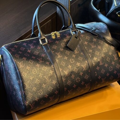 Alternative view of Louis Vuitton Keepall Bandoulière 45 Monogram Tomette Shoulder Bag Black 45cm M12441