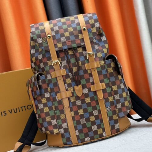 Alternative view of Louis Vuitton Christopher MM Damier Ebene Backpack Multicolor 44Cm N00163