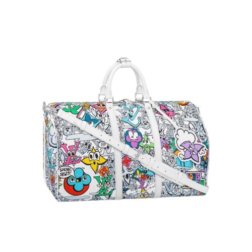 Louis Vuitton Keepall Bandoulière Monogram Comic Shoulder Bag Multicolor 50cm M21863