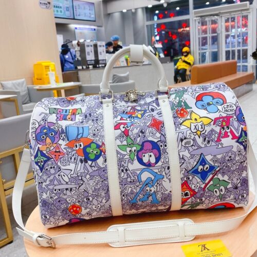 Alternative view of Louis Vuitton Keepall Bandoulière Monogram Comic Shoulder Bag Multicolor 50cm M21863