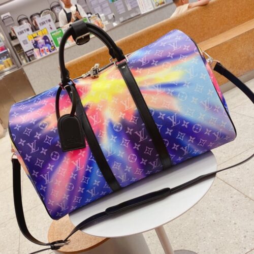 Alternative view of Louis Vuitton Keepall Bandoulière 50 Sunset Monogram Duffle Bag Muticolor 50Cm M45942