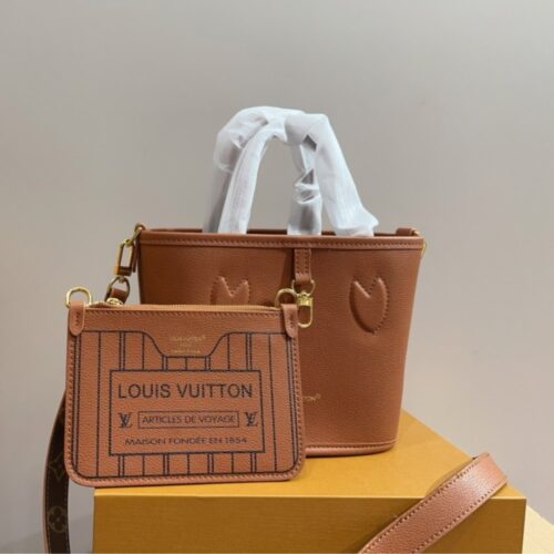 Alternative view of Louis Vuitton Neverfull Bandoulière Inside Out BB Monogram Tote Bag Brown 26Cm