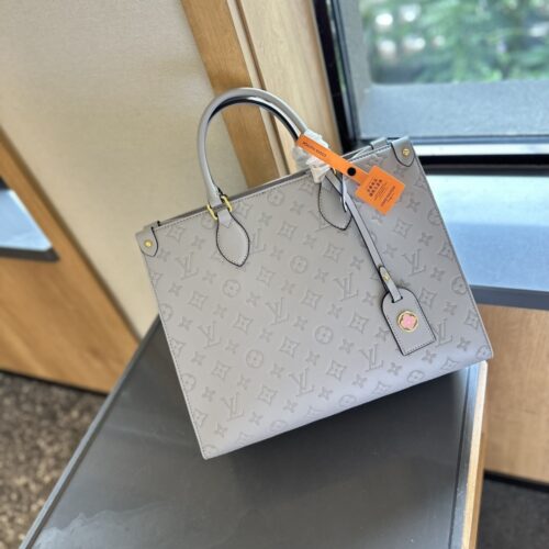 Alternative view of Louis Vuitton On The Go MM Monogram Tote Bag Grey 35Cm