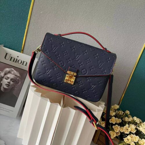 Alternative view of Louis Vuitton Pochette Metis Monogram Empreinte Navy Blue 25Cm M44071