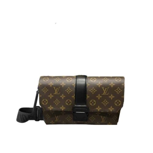 Louis Vuitton S Cape Monogram Eclipse Messenger Bag Brown 28Cm