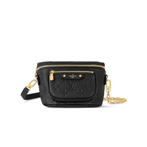 Louis Vuitton Mini Bumbag Monogram Empreinte Black 17Cm M46917