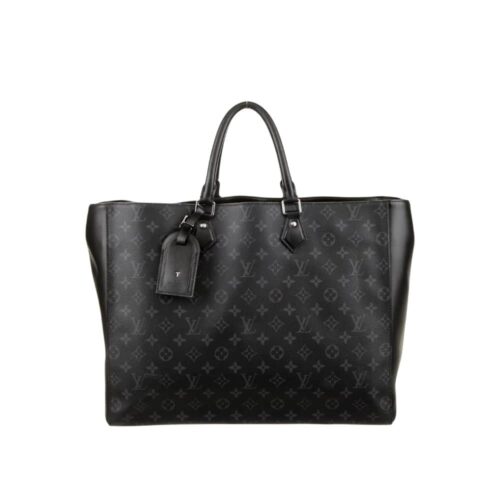 Louis Vuitton Monogram Eclipse Grand Sac Tote Bag Black 40Cm
