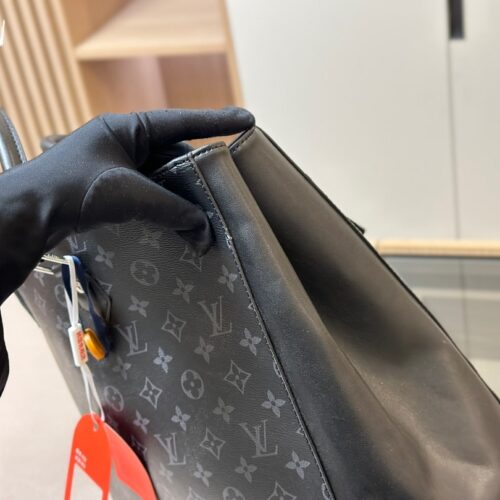 Alternative view of Louis Vuitton Monogram Eclipse Grand Sac Tote Bag Black 40Cm