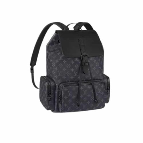 Louis Vuitton Monogram Eclipse Trio Backpack Black 45Cm