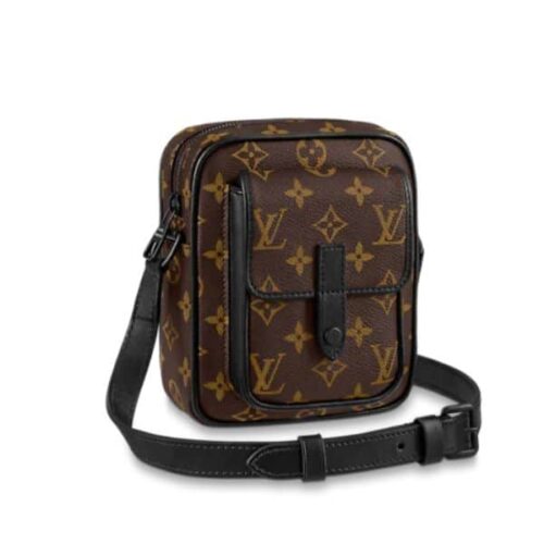 Louis Vuitton Christopher Monogram Canvas Wearable Wallet Brown 18Cm M69404