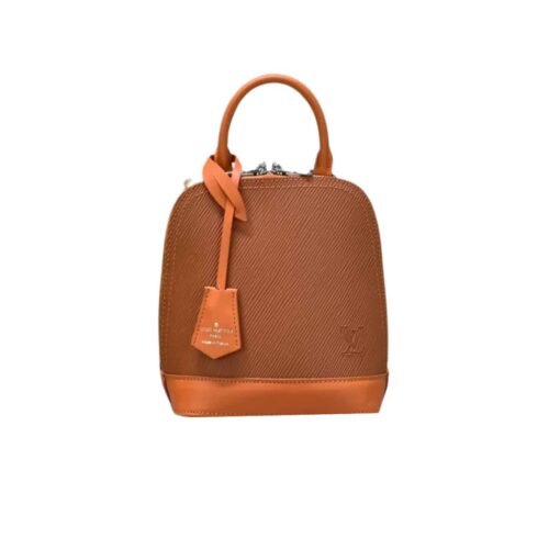 Louis Vuitton Alma Epi Leather Backpack Orange 20Cm M25104