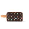 Louis Vuitton Locker Dopp Kit Monogram Craggy Canvas Chocolate 28Cm M47069