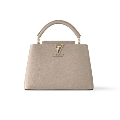 Louis Vuitton Capucines BB Leather Handbag Beige 27Cm M94634