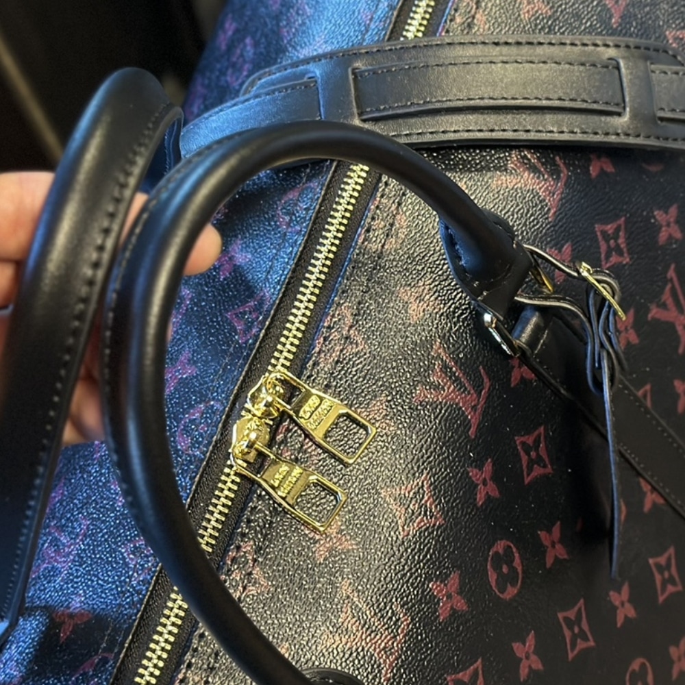 Louis Vuitton Keepall Bandoulière 45 Monogram Tomette Shoulder Bag Black 45cm M12441 - Image 6