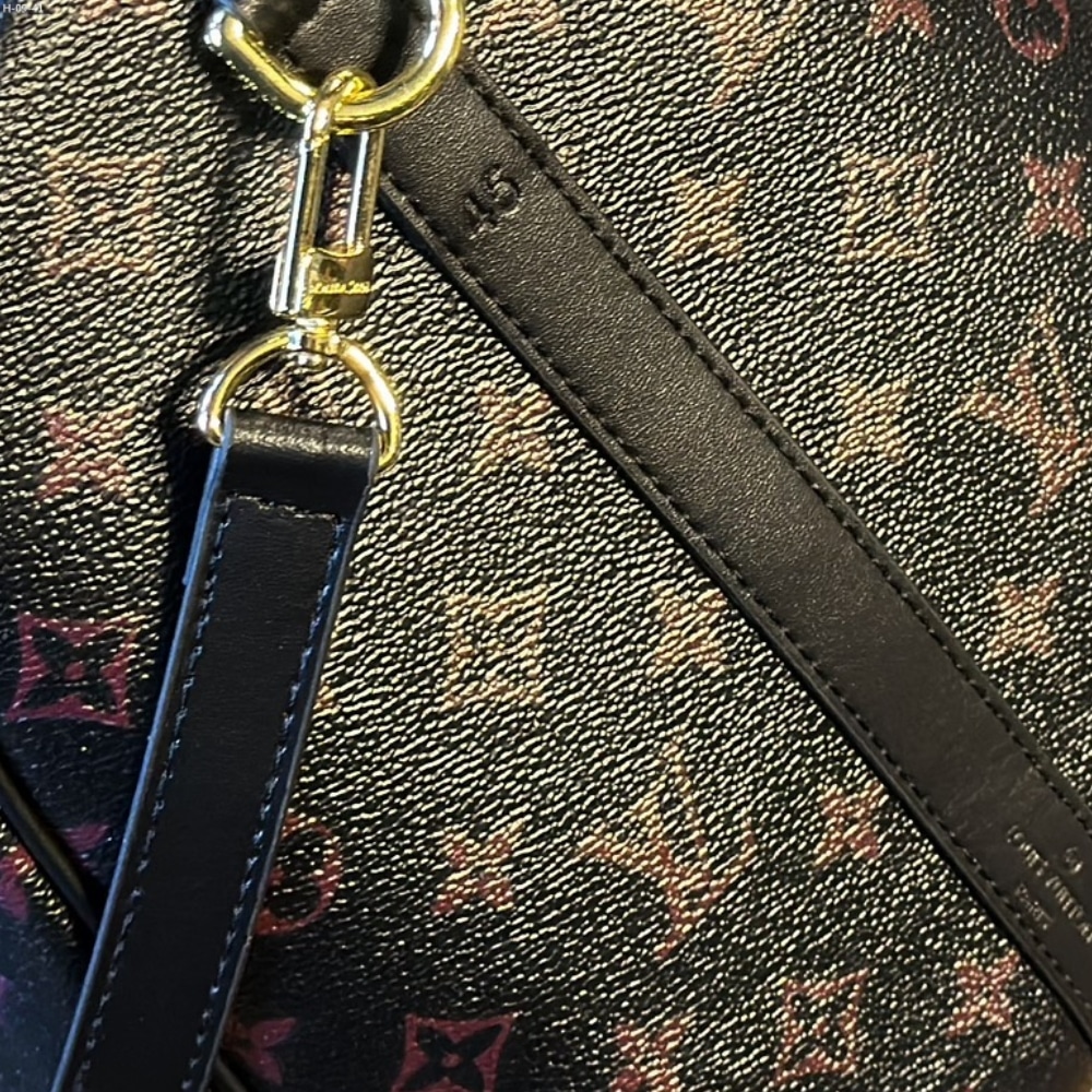Louis Vuitton Keepall Bandoulière 45 Monogram Tomette Shoulder Bag Black 45cm M12441 - Image 7