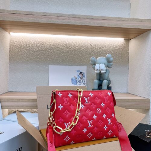 Alternative view of Louis Vuitton Coussin PM Monogram Handle Bag Coquelicot Red 26cm M22397