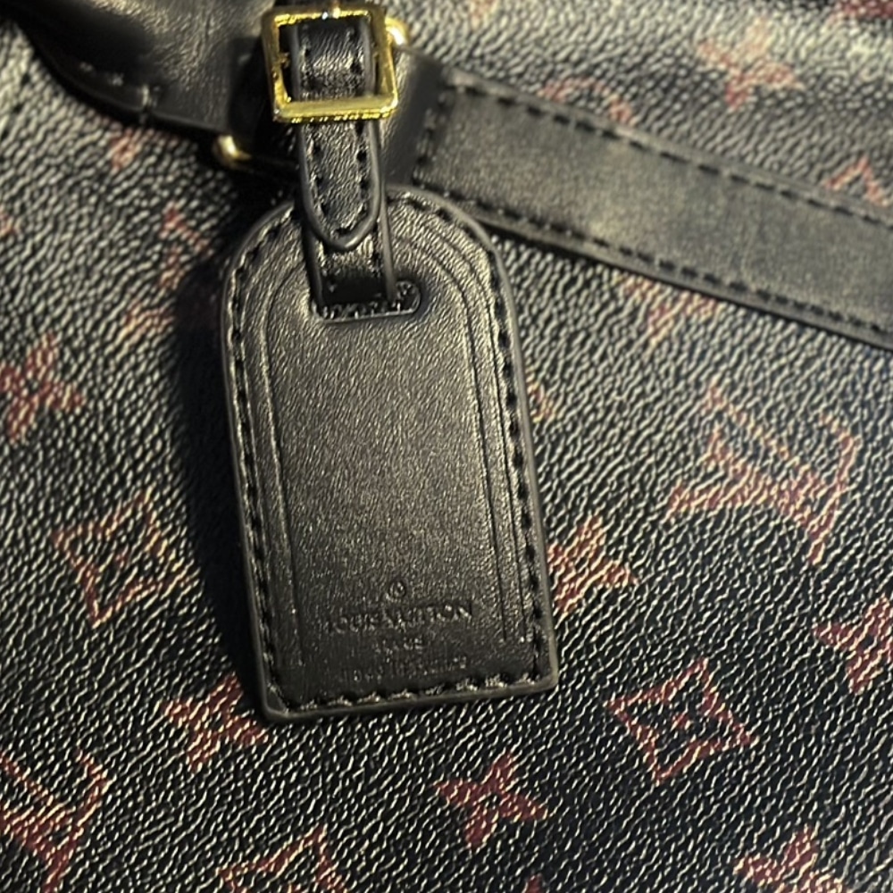 Louis Vuitton Keepall Bandoulière 45 Monogram Tomette Shoulder Bag Black 45cm M12441 - Image 9